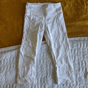 White Lululemon Leggings Size 6